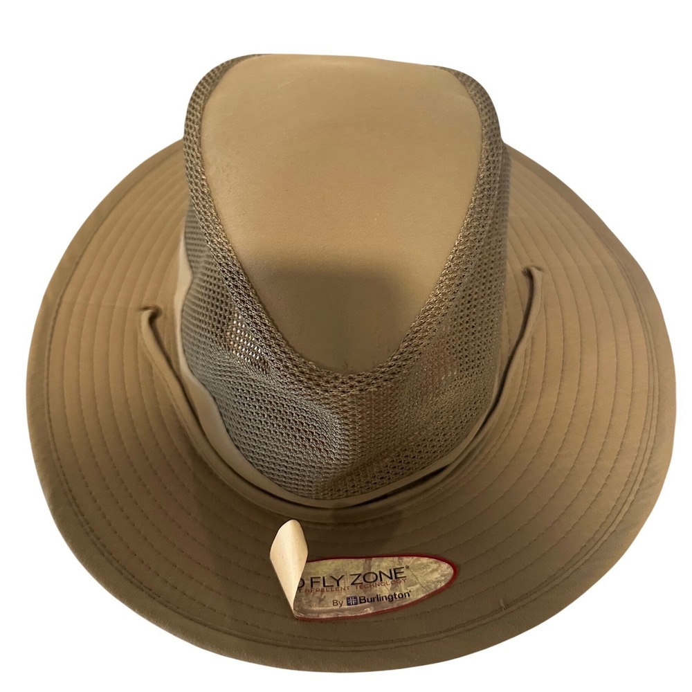 Stetson No Fly Zone Insect Repellent Safari Hat XL Tan UPF 50 Mesh Sun Boonie